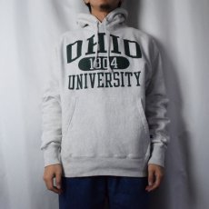 画像2: Champion REVERSE WEAVE "OHIO UNIVERSITY" プリントスウェットフーディー M (2)