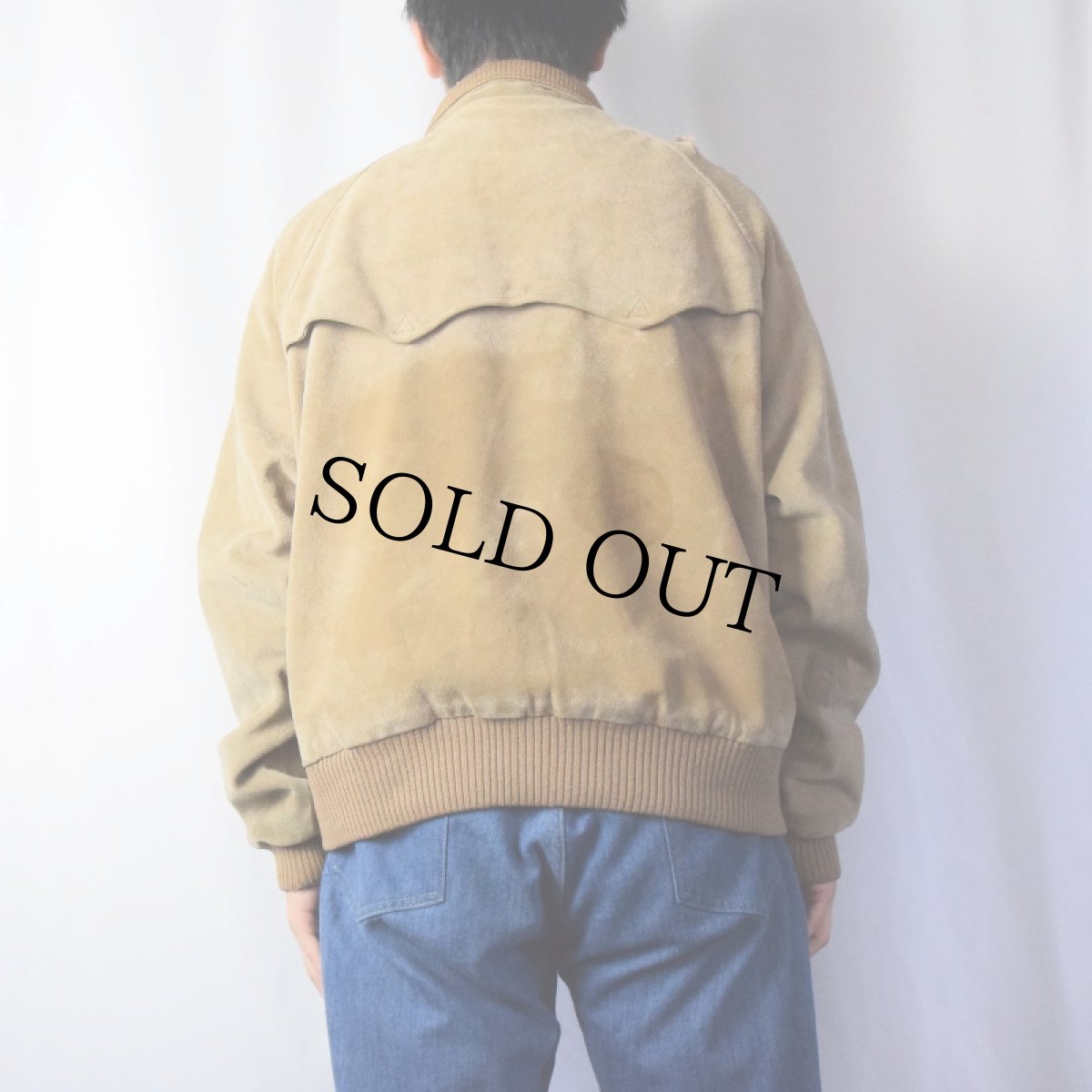 画像3: 90's POLO Ralph Lauren "G-9 Type" スエードレザースイングトップ L (3)