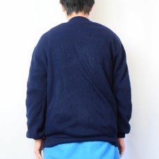 画像3: 80's The Fox JCPenney アクリルニットカーディガン NAVY L (3)