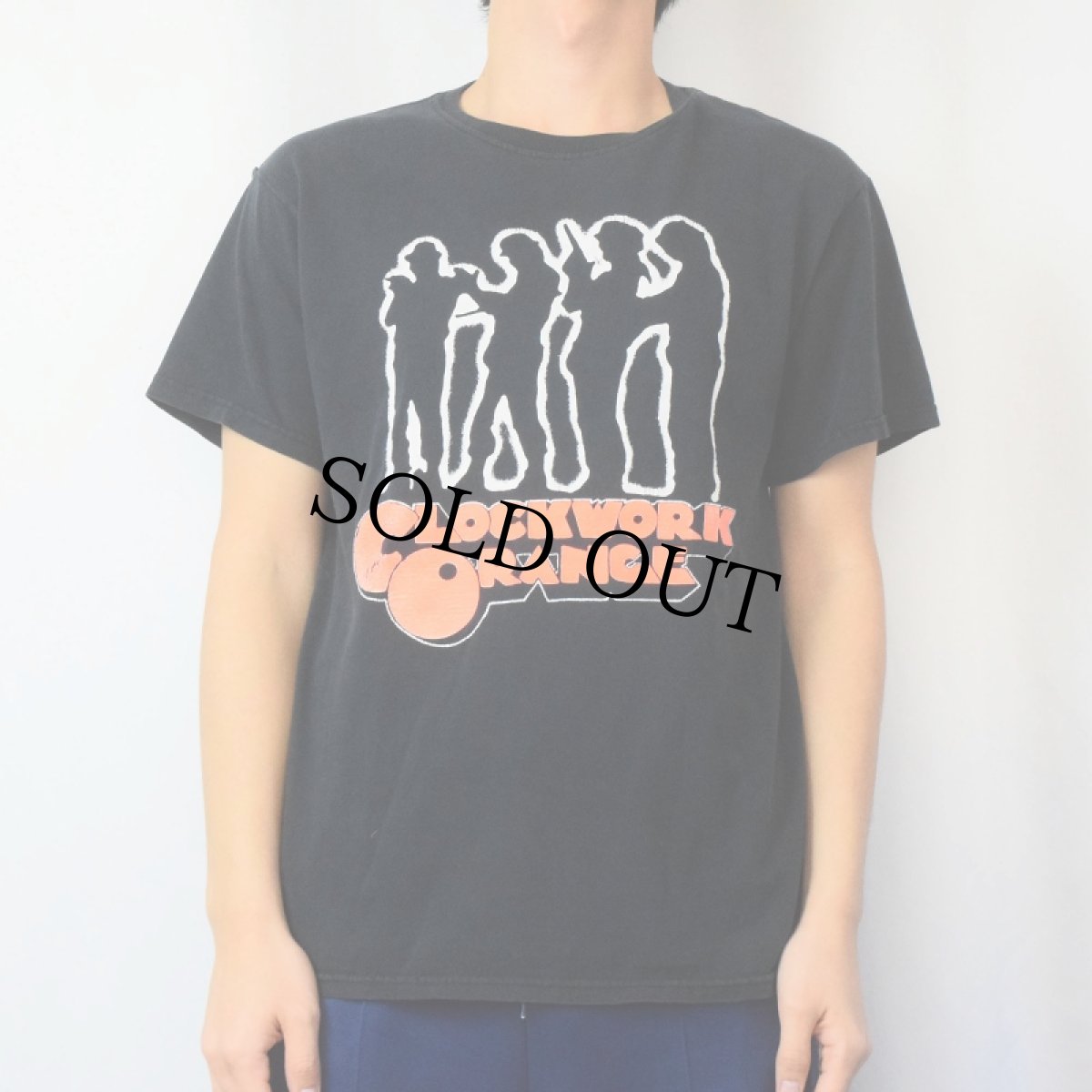 画像2: 90〜2000's CLOCKWORK ORANGE 映画プリントTシャツ M (2)