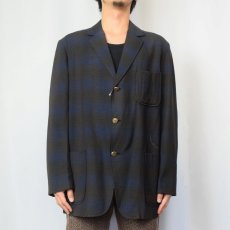 画像2: 70〜80's PENDLETON "SIR PENDLETON" オンブレーチェック柄 ウールテーラードジャケット (2)