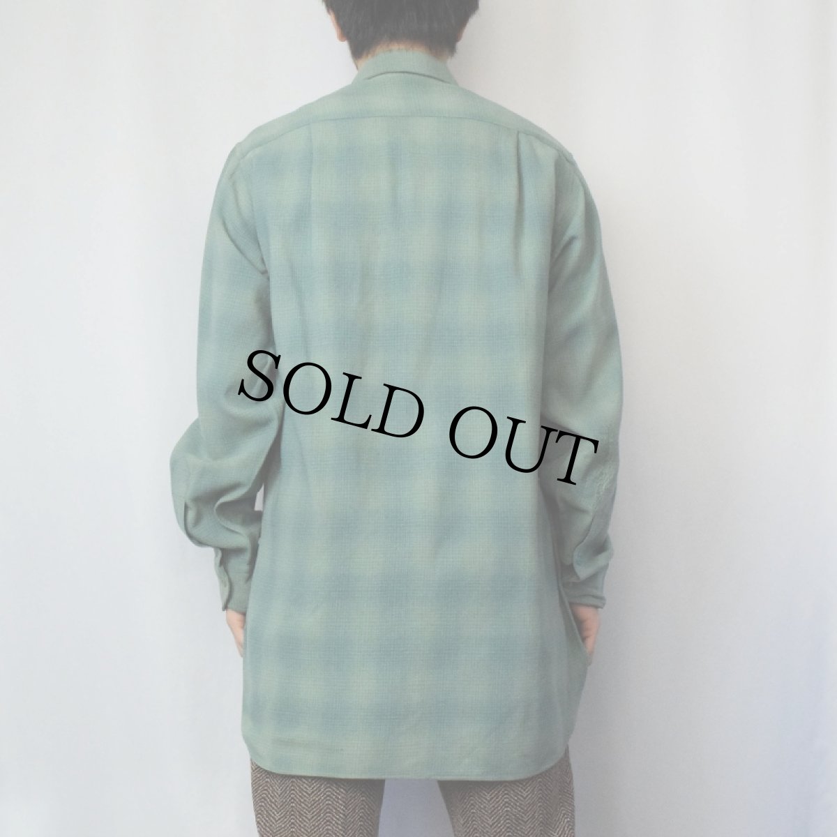 画像3: 50's PENDLETON オンブレーチェック柄 ウールシャツ 16 (3)