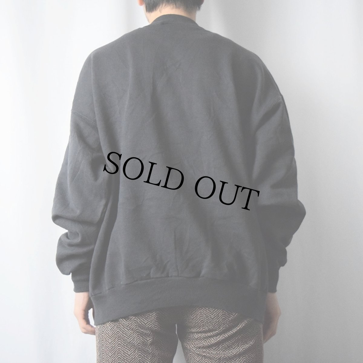 画像3: 90's Edward Gorey "Fruitcake" イラストプリントスウェット BLACK XL (3)