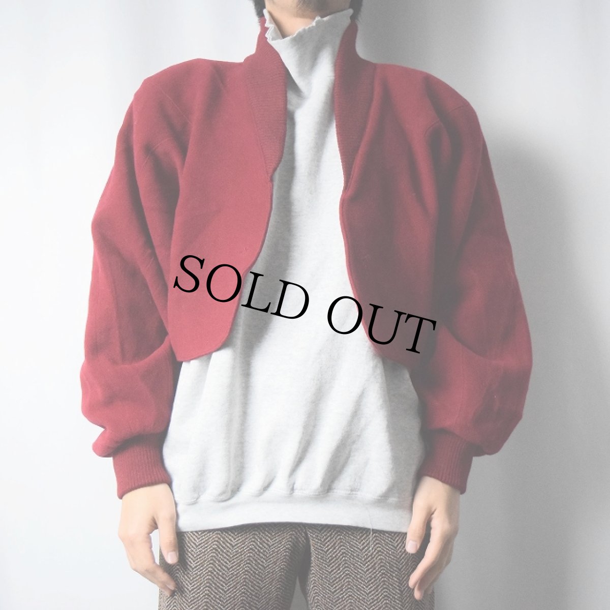 画像2: claude montana ITALY製 ショート丈 ウールジャケット (2)