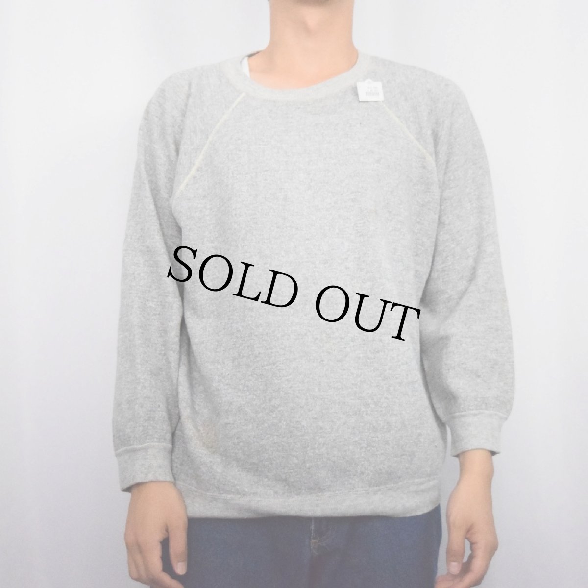 画像2: 70〜80's Unknown 無地ラグランスウェット (2)