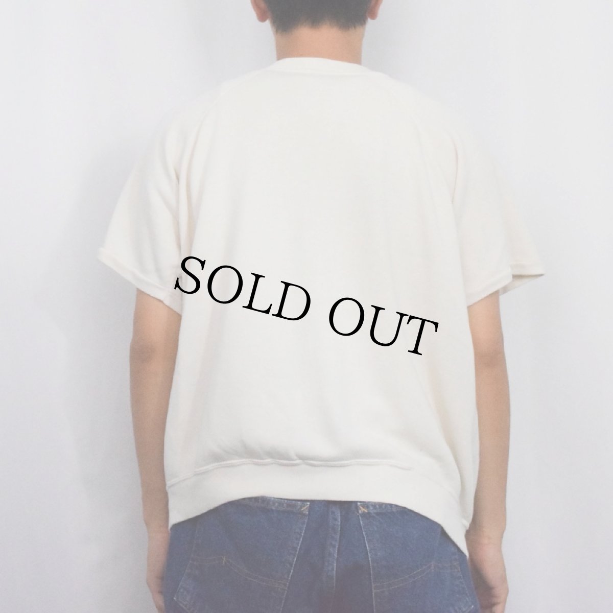 画像3: 80's Champion USA製 "INDIANA UNIVERSITY" フロッキープリント 半袖スウェット XL (3)