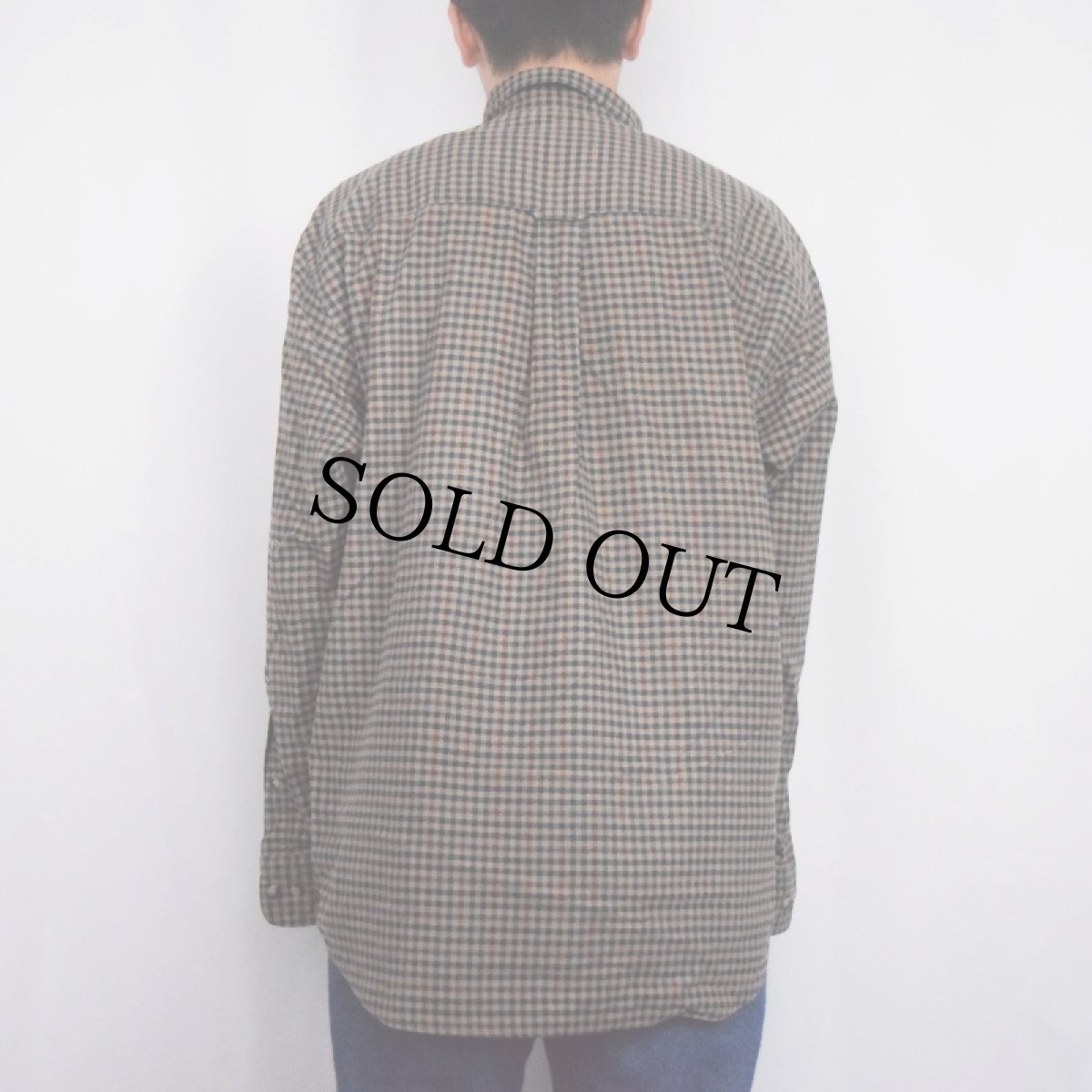 画像3: PENDLETON チェック柄 コーデュロイボタンダウンシャツ L (3)