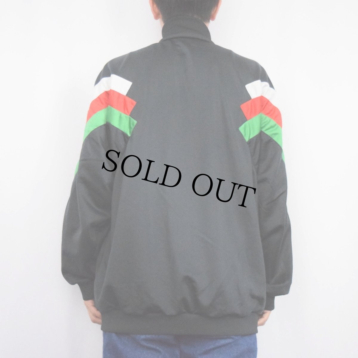 画像3: 80's〜 adidas 切り替えデザイン ロゴ刺繍トラックジャケット BLACK L (3)