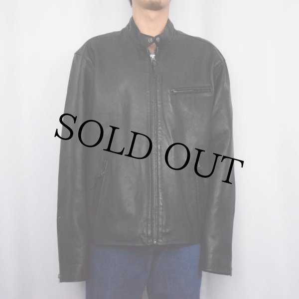 ポロラルフローレン レザージャケット 羊革 シープレザー 黒 ブラック