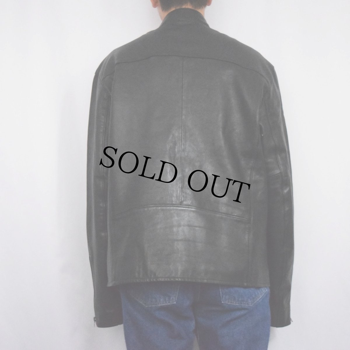 画像3: POLO Ralph Lauren チェック柄ライナー シングルライダースジャケット BLACK XL (3)