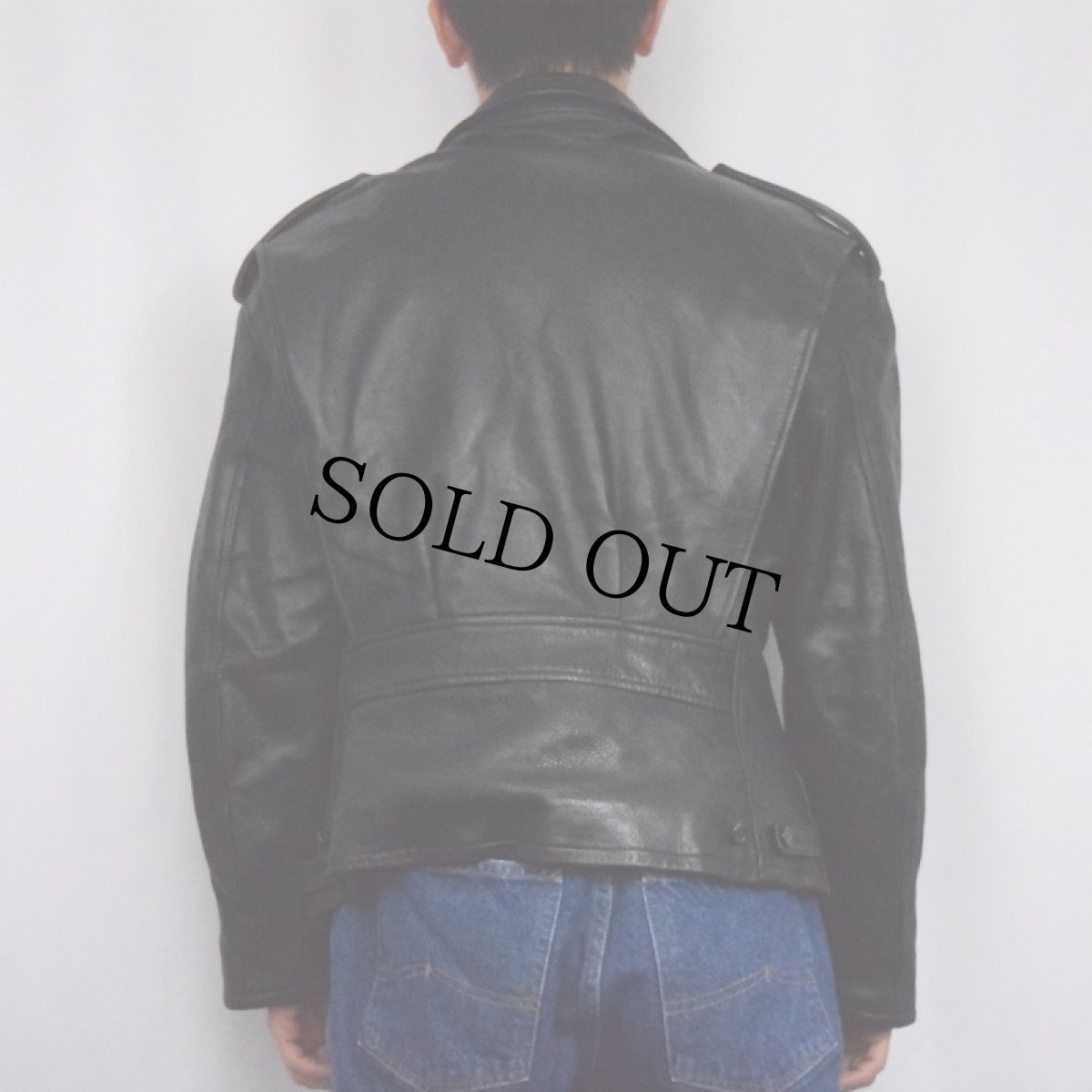 画像3: 90's〜 Ralph Lauren Purple Label USA製 ダブルライダースジャケット BLACK M (3)