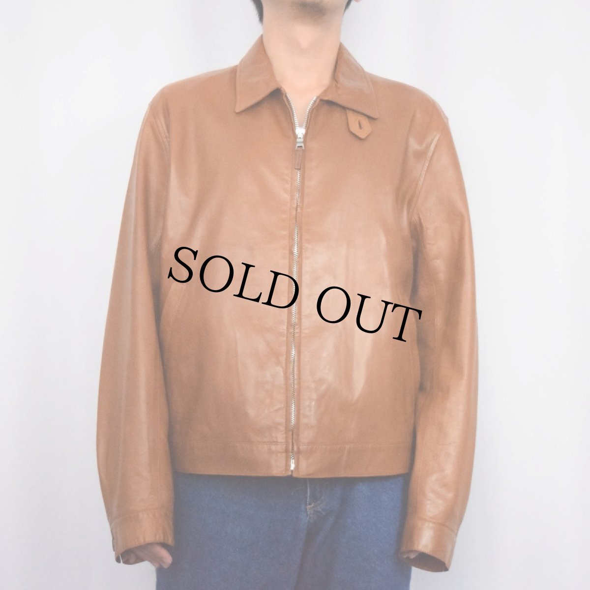 画像2: POLO Ralph Lauren ITALY製 レザージャケット L (2)