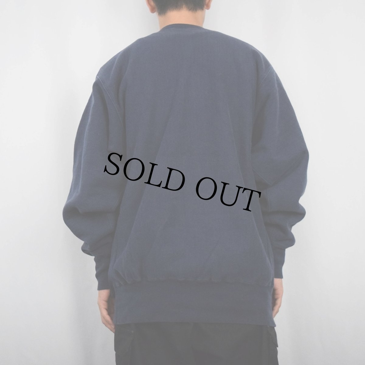 画像3: 90's Champion REVERSE WEAVE USA製 目付きスウェット NAVY XXL (3)