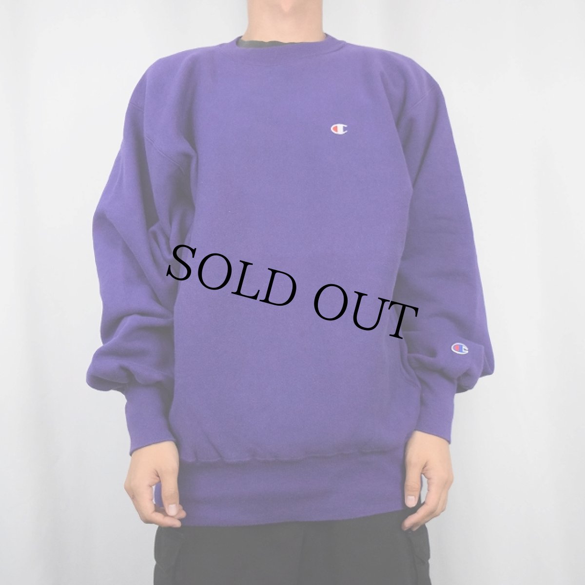 画像2: 90's Champion REVERSE WEAVE USA製 目付きスウェット XL (2)