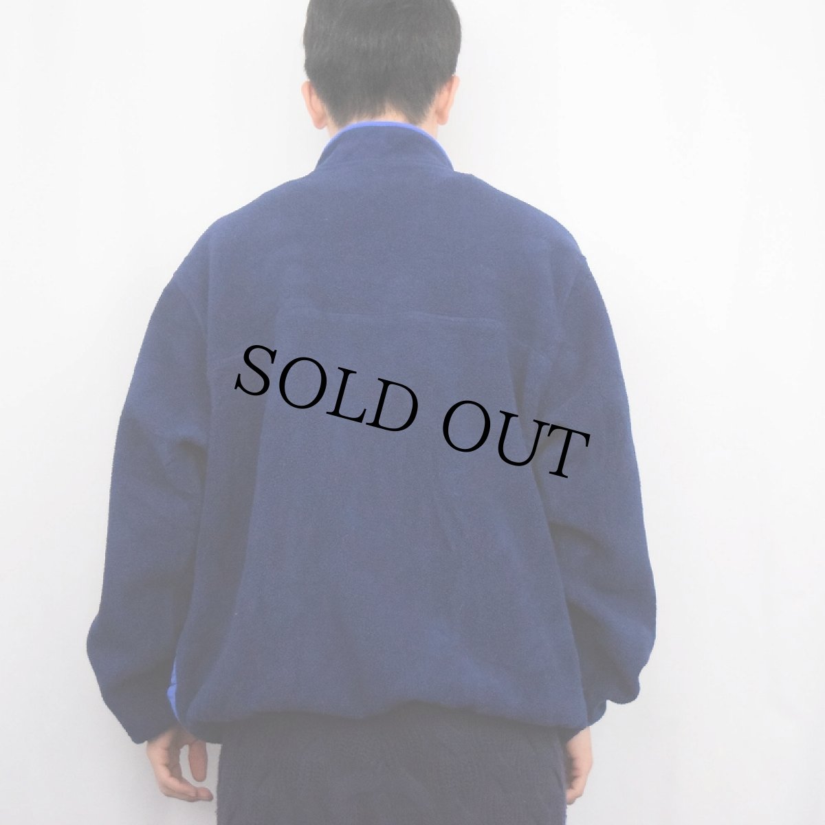 画像3: 90's L.L.Bean ハーフスナップ フリースジャケット NAVY (3)