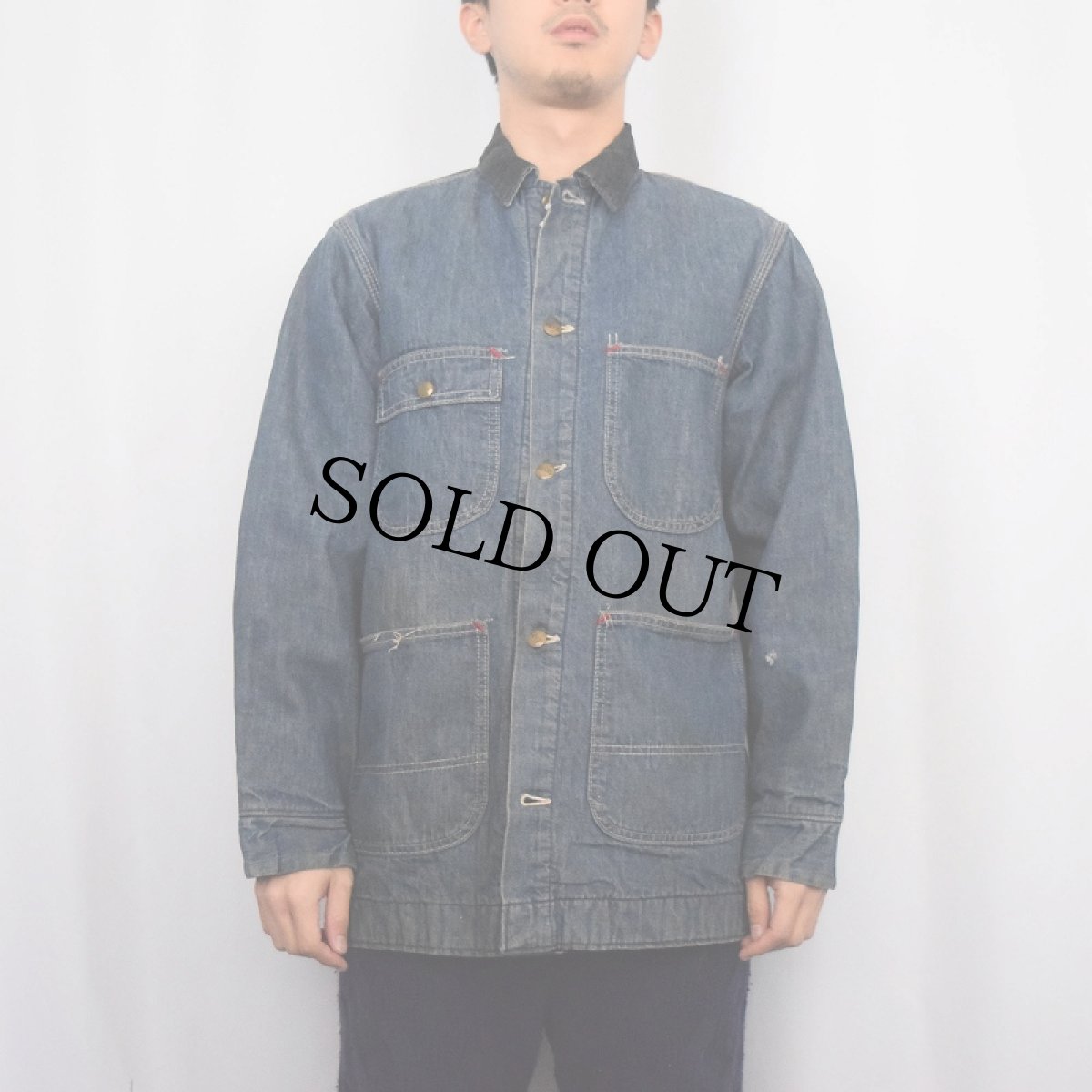 画像2: 70's Sears WORK'N LEISURE ブランケットライナー デニムカバーオール M (2)