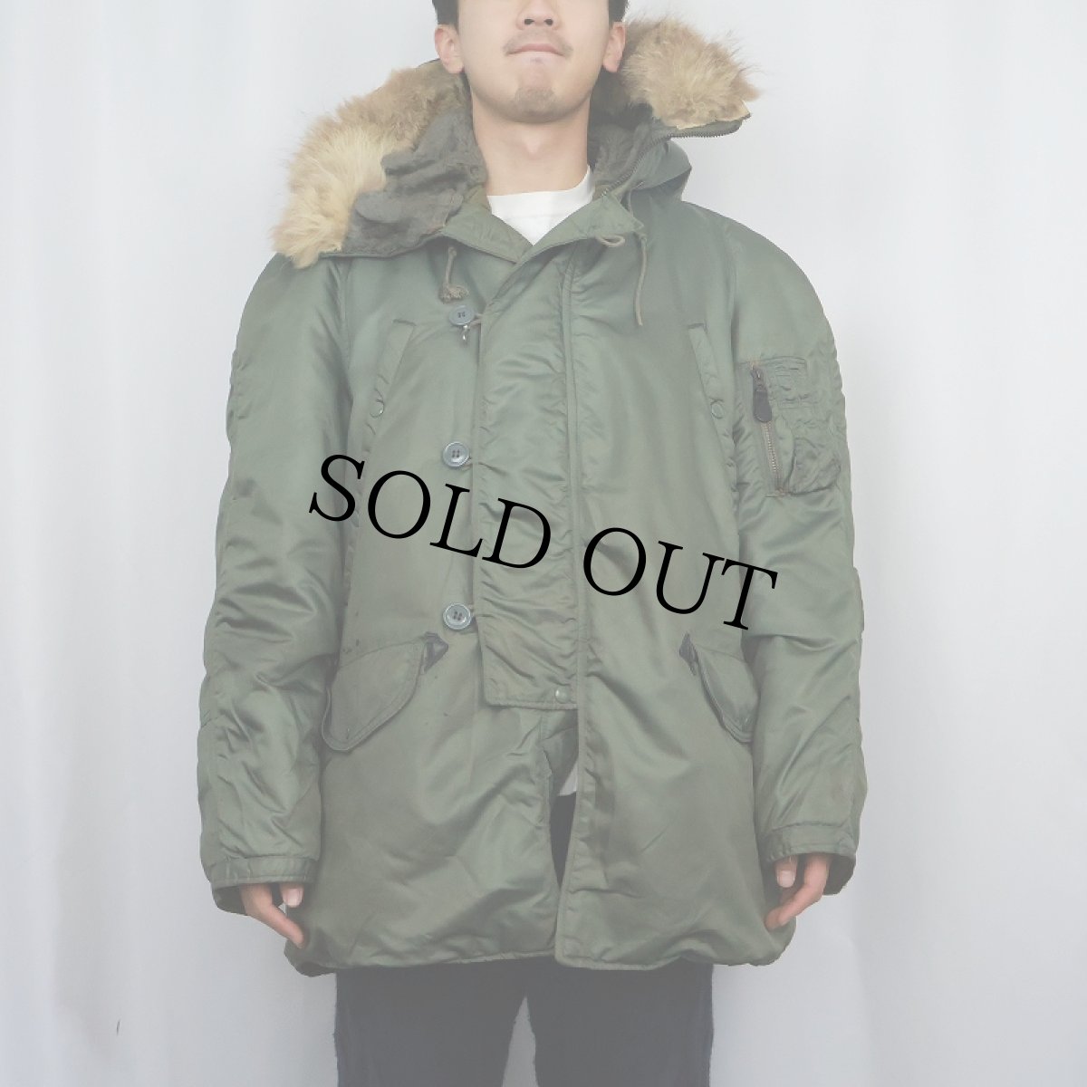 画像2: 60's U.S.AIR FORCE N-3B フライトジャケット MEDIUM (2)