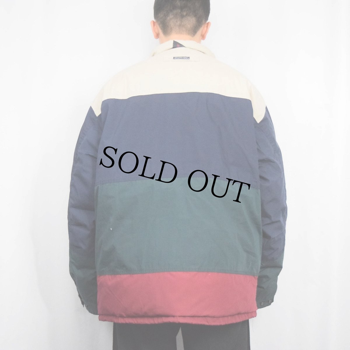 画像3: 90's MIGHTY-MAC 切り替えデザイン ダウンジャケット XL (3)