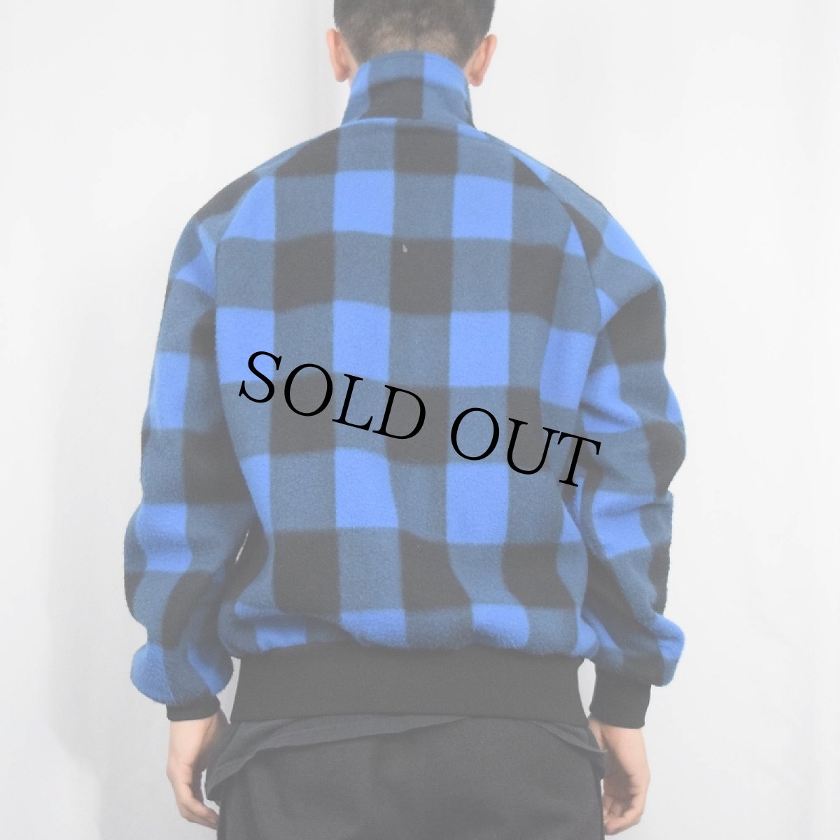 画像3: 80's L.L.Bean バッファローチェック柄 フリースジップジャケット (3)