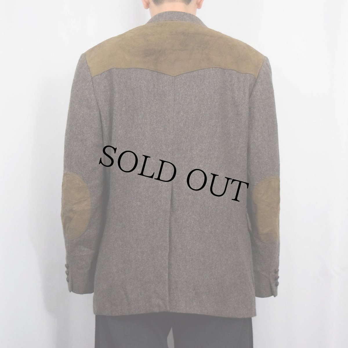画像3: 90's Pendleton USA製 エルボーパッチ付き ウールテーラードジャケット SIZE44 (3)