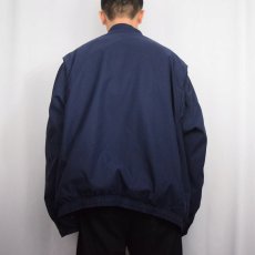 画像3: POLO Ralph Lauren チンスト付き ポリエステル スイングトップ NAVY 3XB (3)