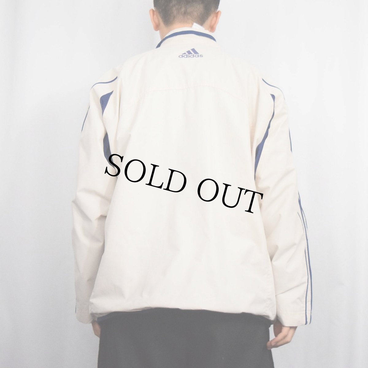 画像3: 2000's adidas 切り替えデザイン サイドラインジャケット M (3)