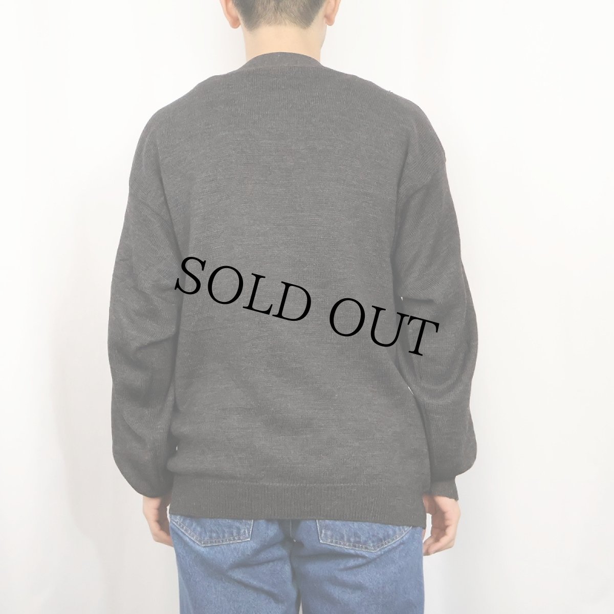 画像3: 70's ABERCROMBIE&FITCH ITALY製 ウールニットカーディガン L (3)