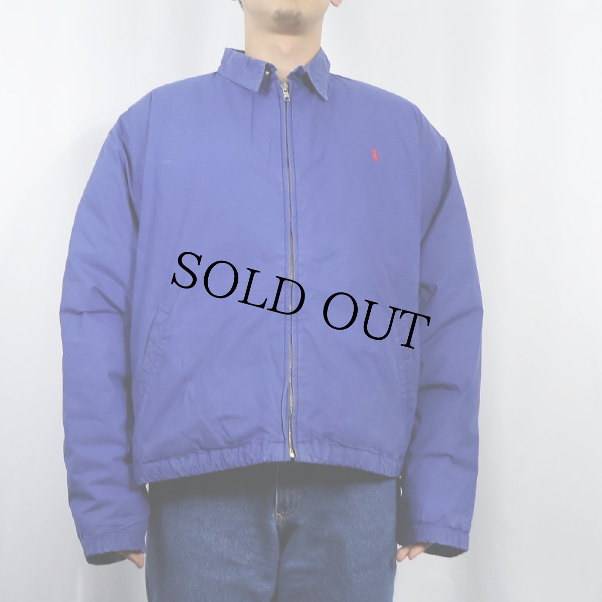 画像2: 90's POLO Ralph Lauren チンスト付き ダウンスイングトップ L (2)