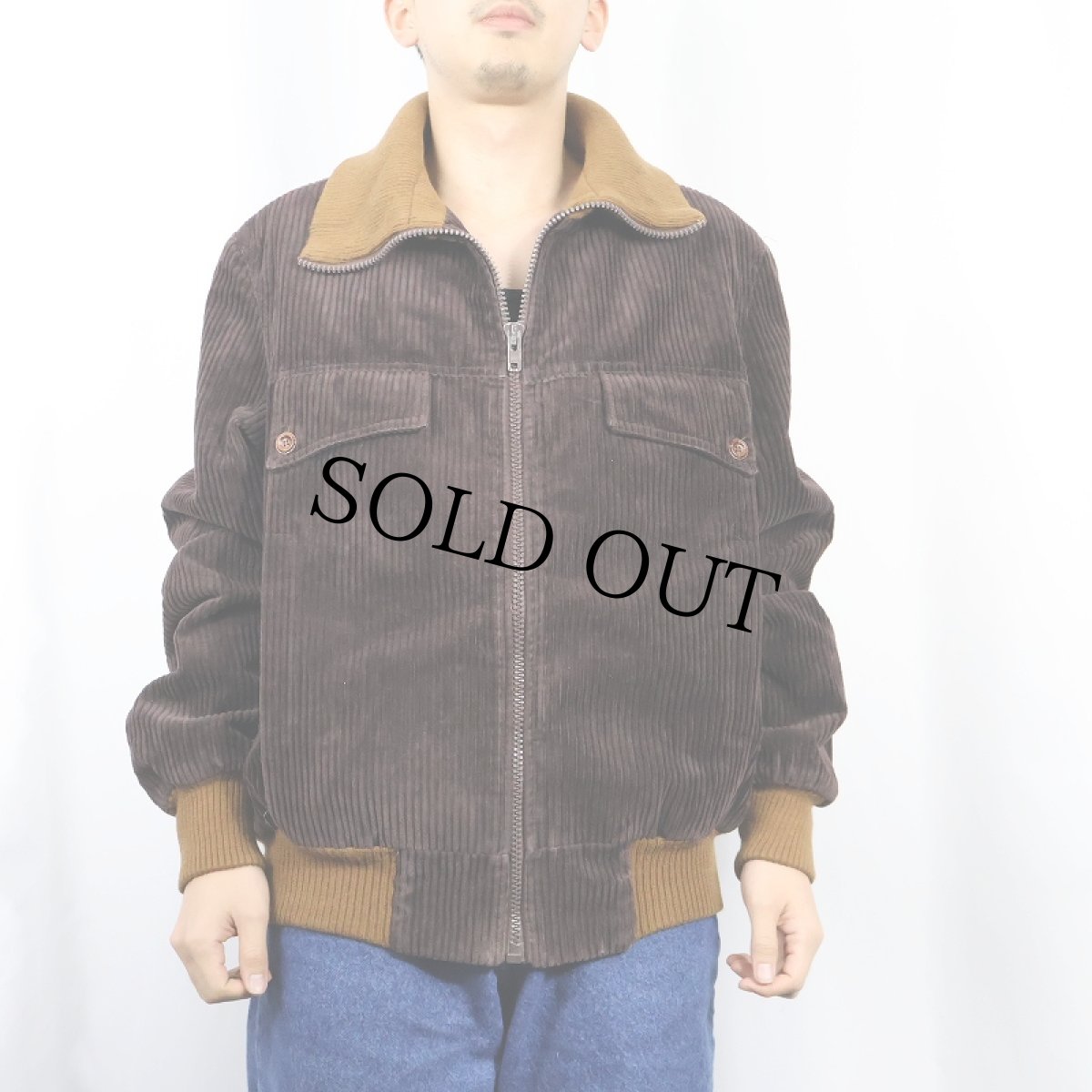 画像2: 70's〜 太畝 コーデュロイジャケット BROWN SIZE56 (2)