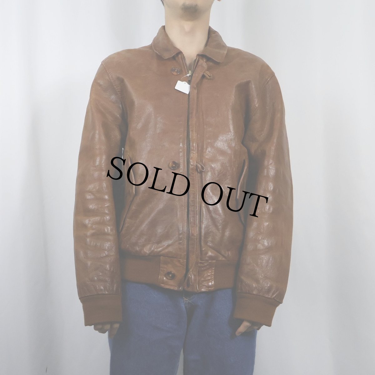 画像2: 70's〜 レザージャケット (2)