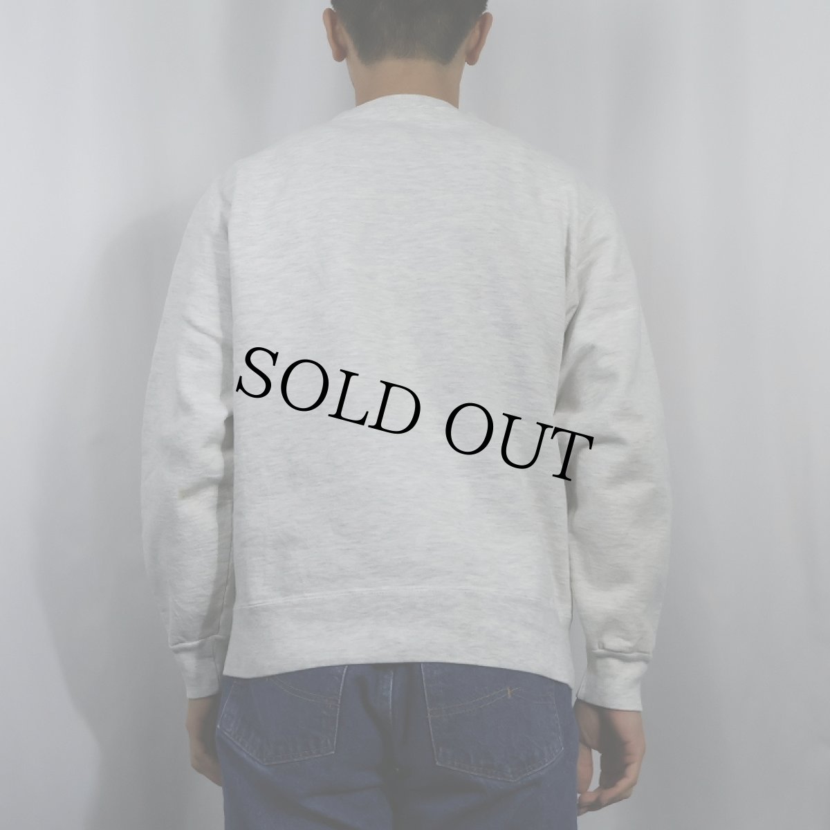 画像3: 90's Champion USA製 "WISCONSIN" 前V プリントスウェット M (3)