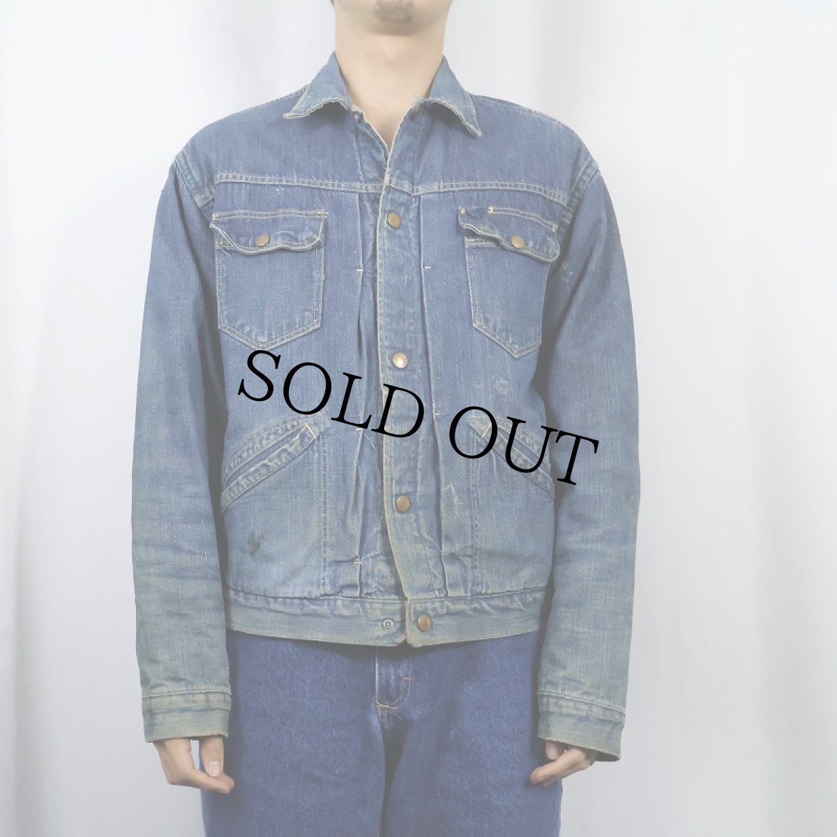 画像2: 60's ROEBUCKS by Sears キルティングライナー デニムジャケット (2)