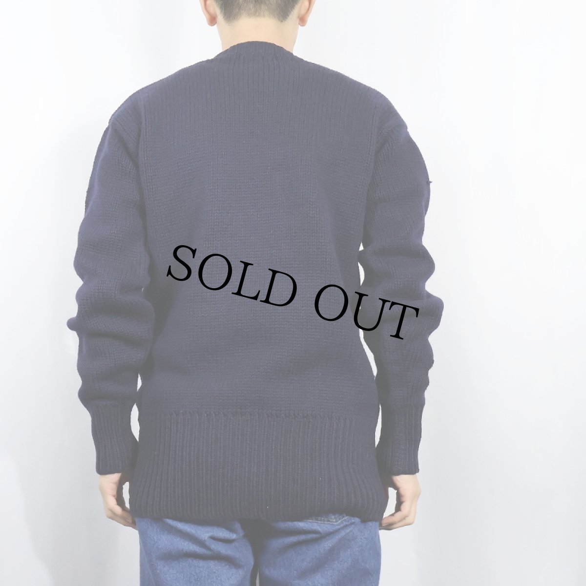 画像3: 50's Horace Partridge Co. ワッペン付き ウールニットセーター NAVY (3)