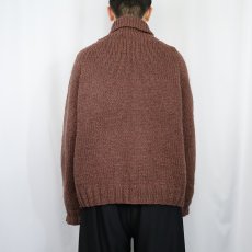 画像3: ショールカラー ウールニットカーディガン (3)