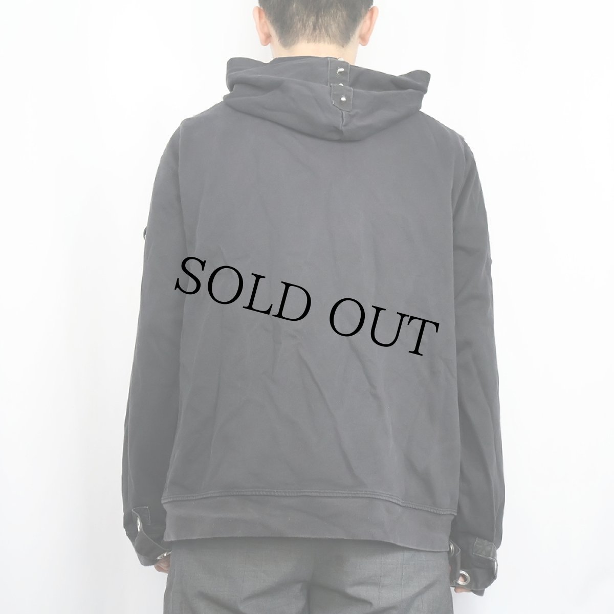 画像3: TRIPP NYC ボンテージスウェットフーディ BLACK L (3)