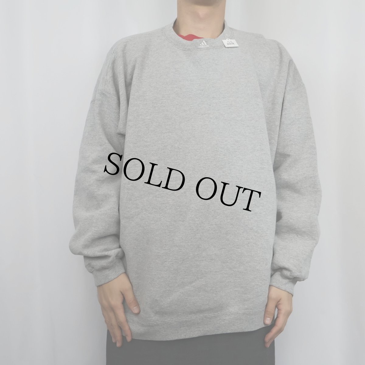 画像2: 2000's adidas USA製 ロゴ刺繍スウェット 2XL (2)