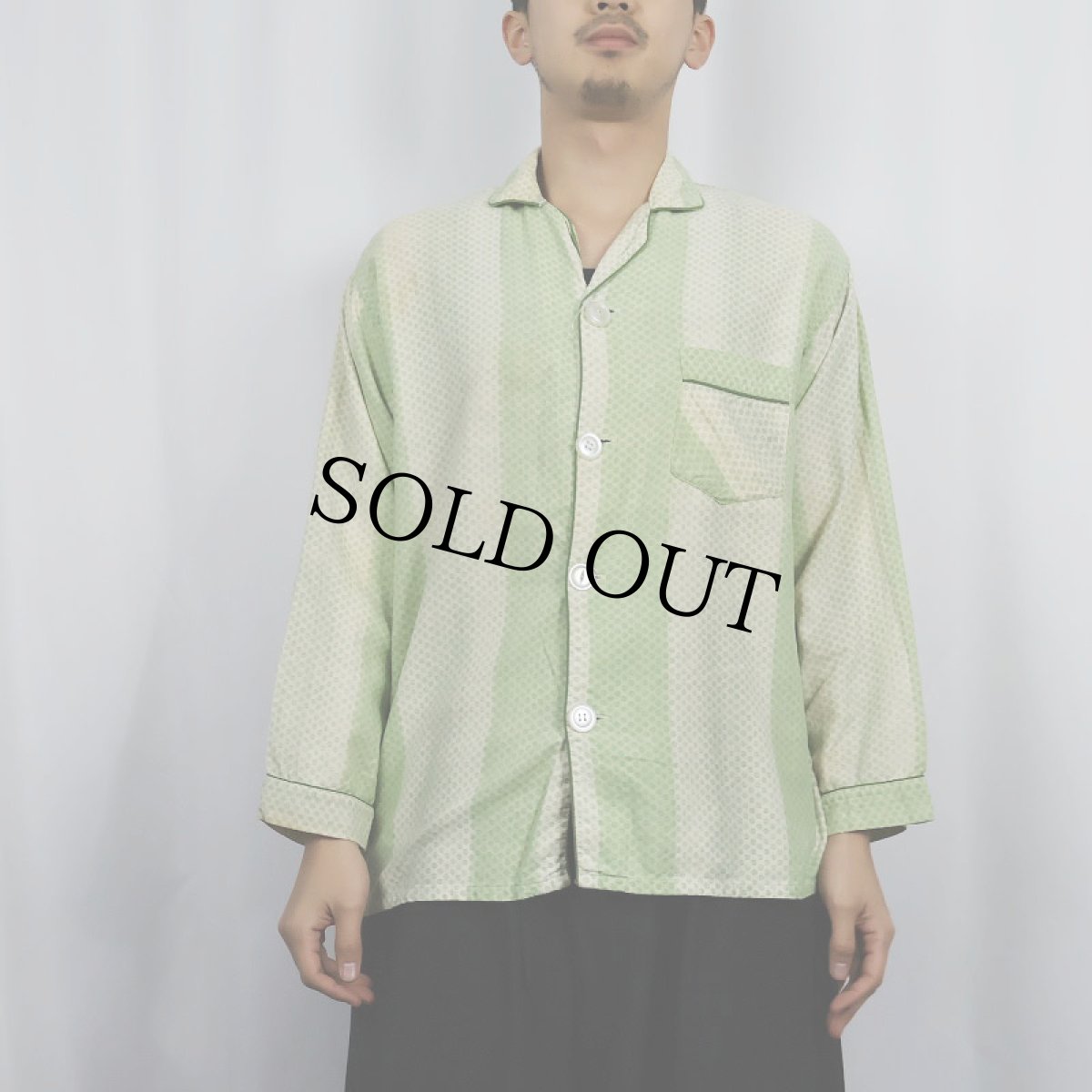 画像2: 60's〜 Crestmont 総柄 パジャマシャツ (2)