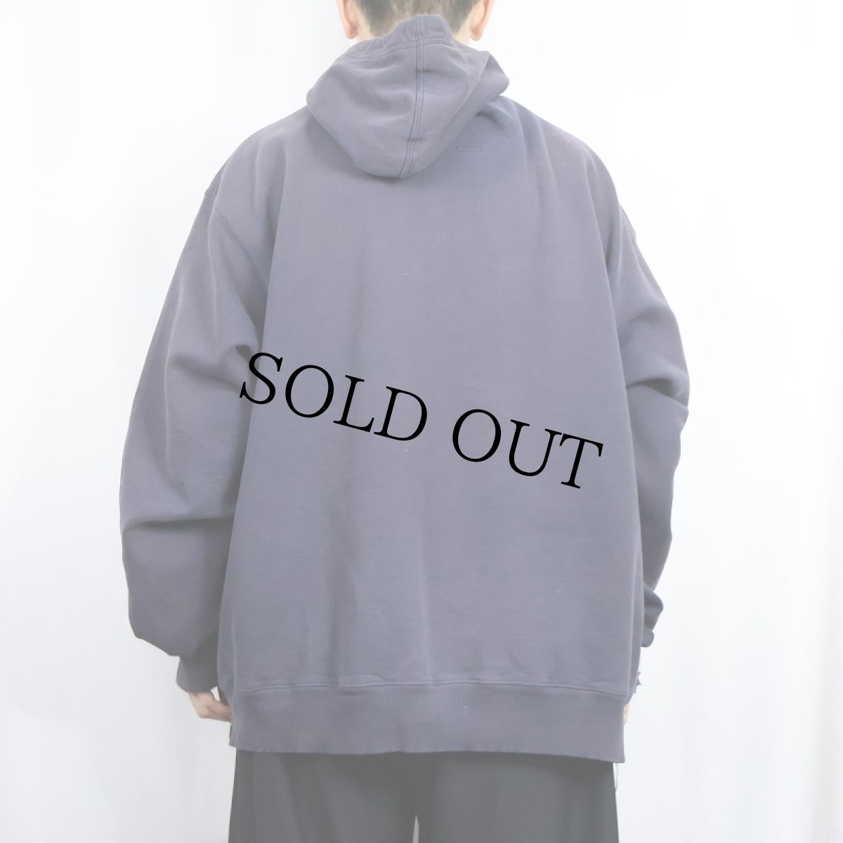 画像3: Champion フェードスウェットフーディ NAVY 2XL (3)