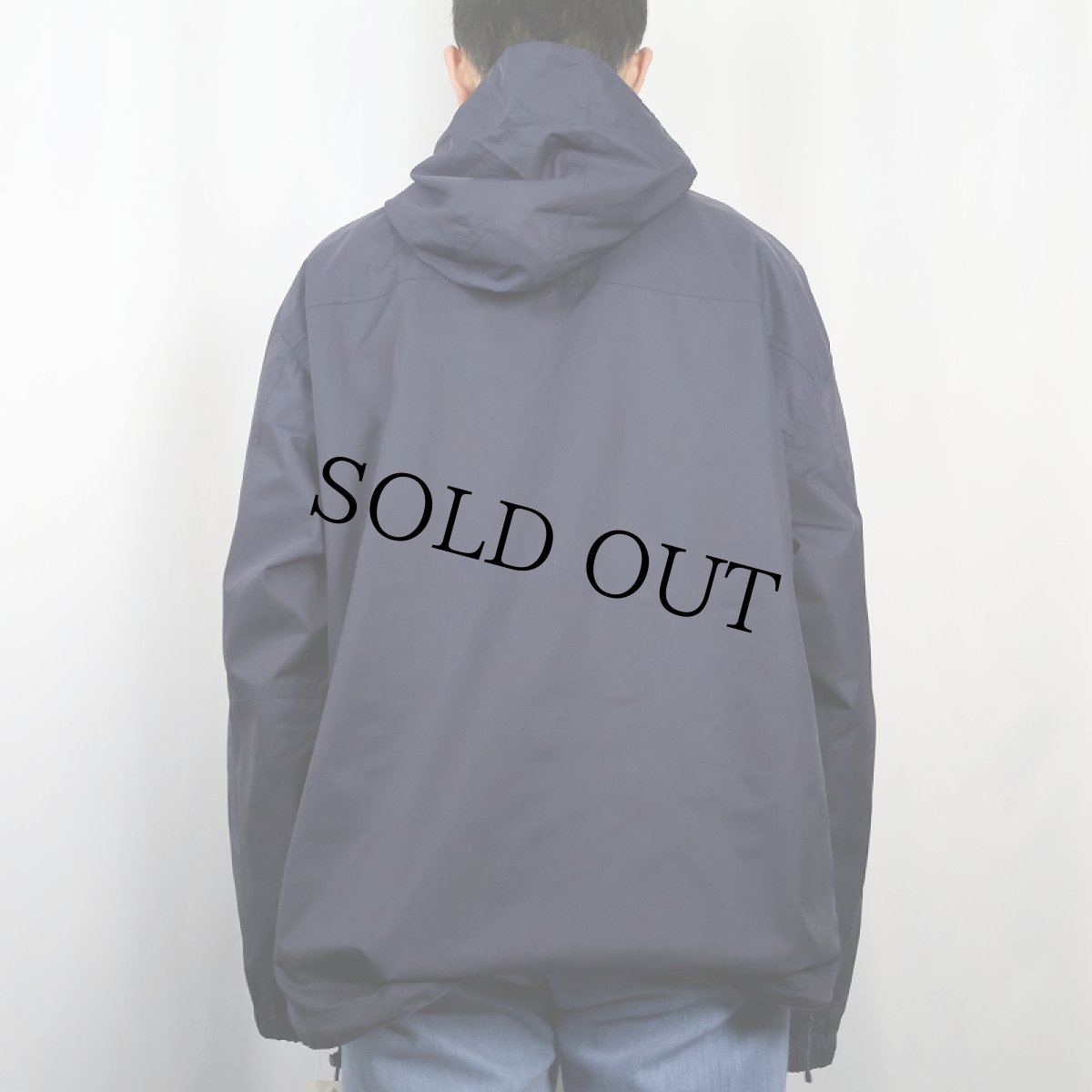 画像3: POLO SPORT Ralph Lauren "SAMPLE" ロゴ刺繍 ハーフジップ アノラックパーカー NAVY L (3)