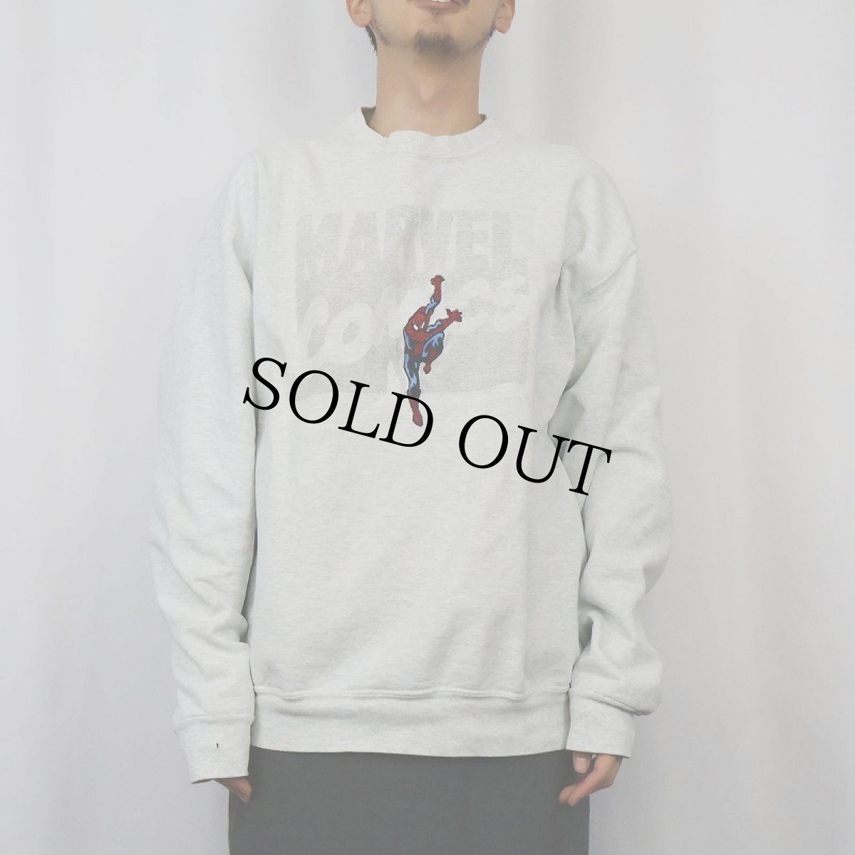 画像2: 90's MARVEL COMICS USA製 "SPIDER-MAN" キャラクター刺繍スウェット XL (2)