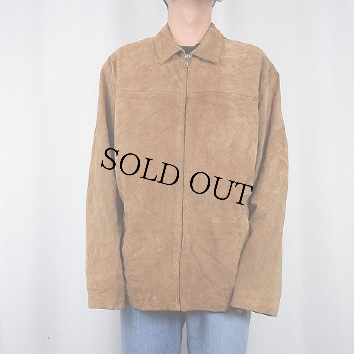 画像2: POLO Ralph Lauren スエードレザージャケット XL (2)