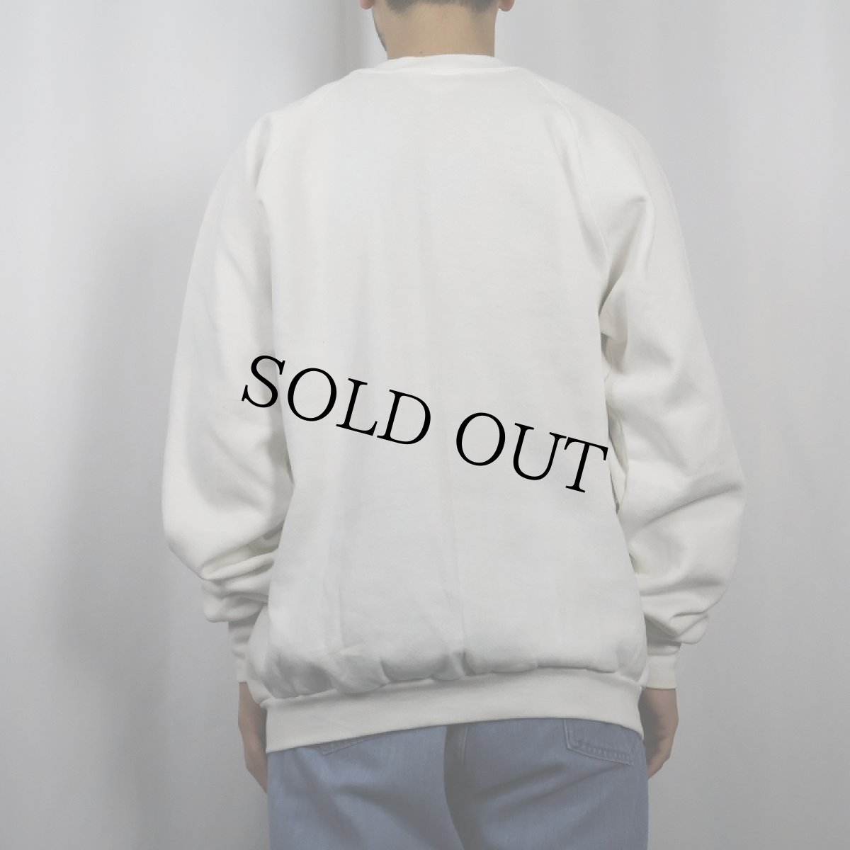 画像3: 90's USA製 牛プリントスウェット XL (3)