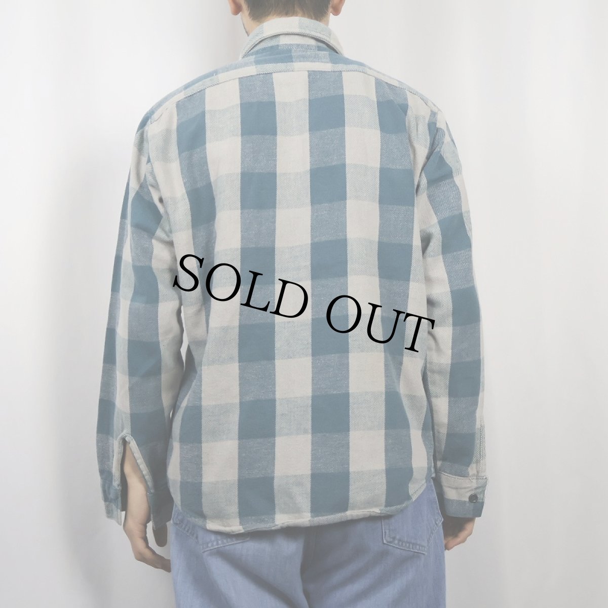 画像3: 70〜80's FIVE BROTHERS USA製 バッファローチェック柄 ヘビーネルシャツ M (3)