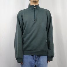 画像2: 90's〜 RUSSELL ATHLETIC USA製 サイドライン ハーフジップスウェット L (2)