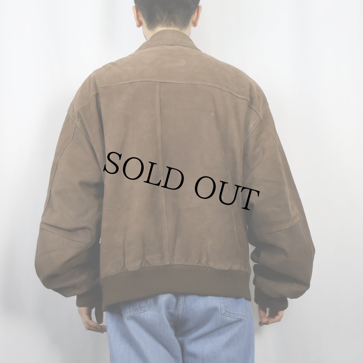 画像3: 90's〜 ADVENTURE BOUND "A-2 TYPE" フライトレザージャケット XL (3)