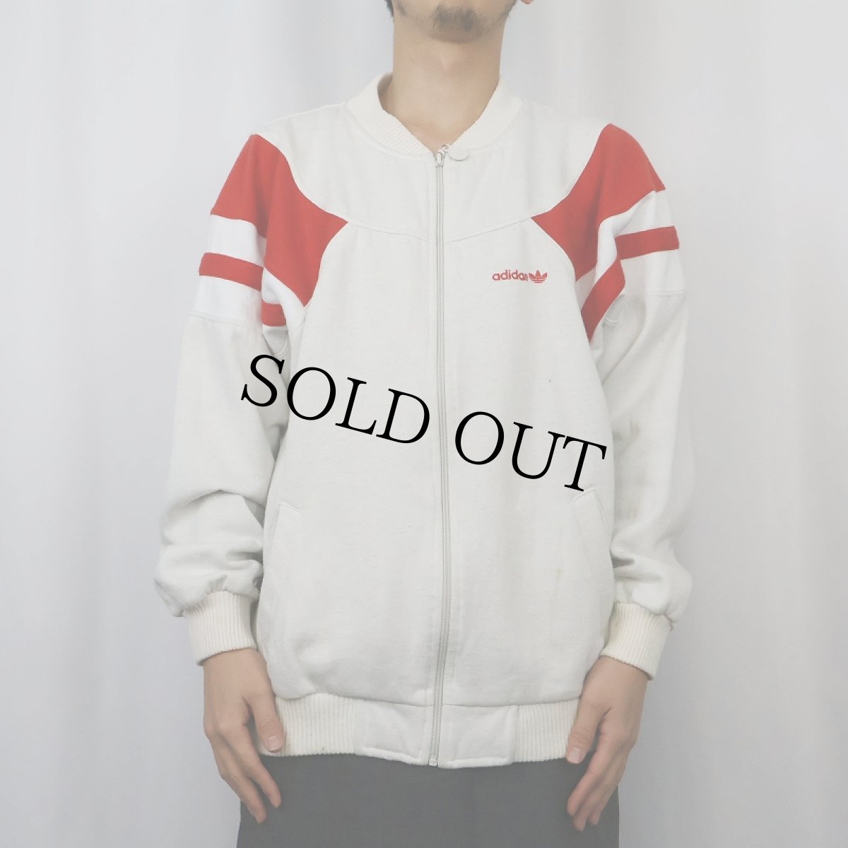画像3: 80's adidas 切り替えデザイン スウェットジップジャケット (3)