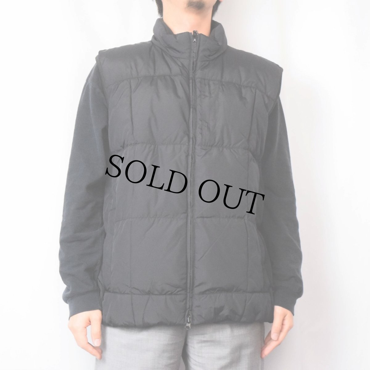 画像2: Eddie Bauer ナイロン×ポリエステル ダウンベスト BLACK XL (2)