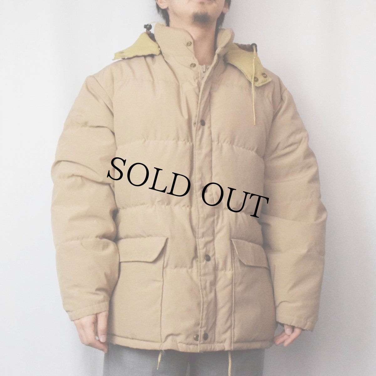 画像2: 80's DOWN BY Schott USA製 フード付き ダウンジャケット L (2)