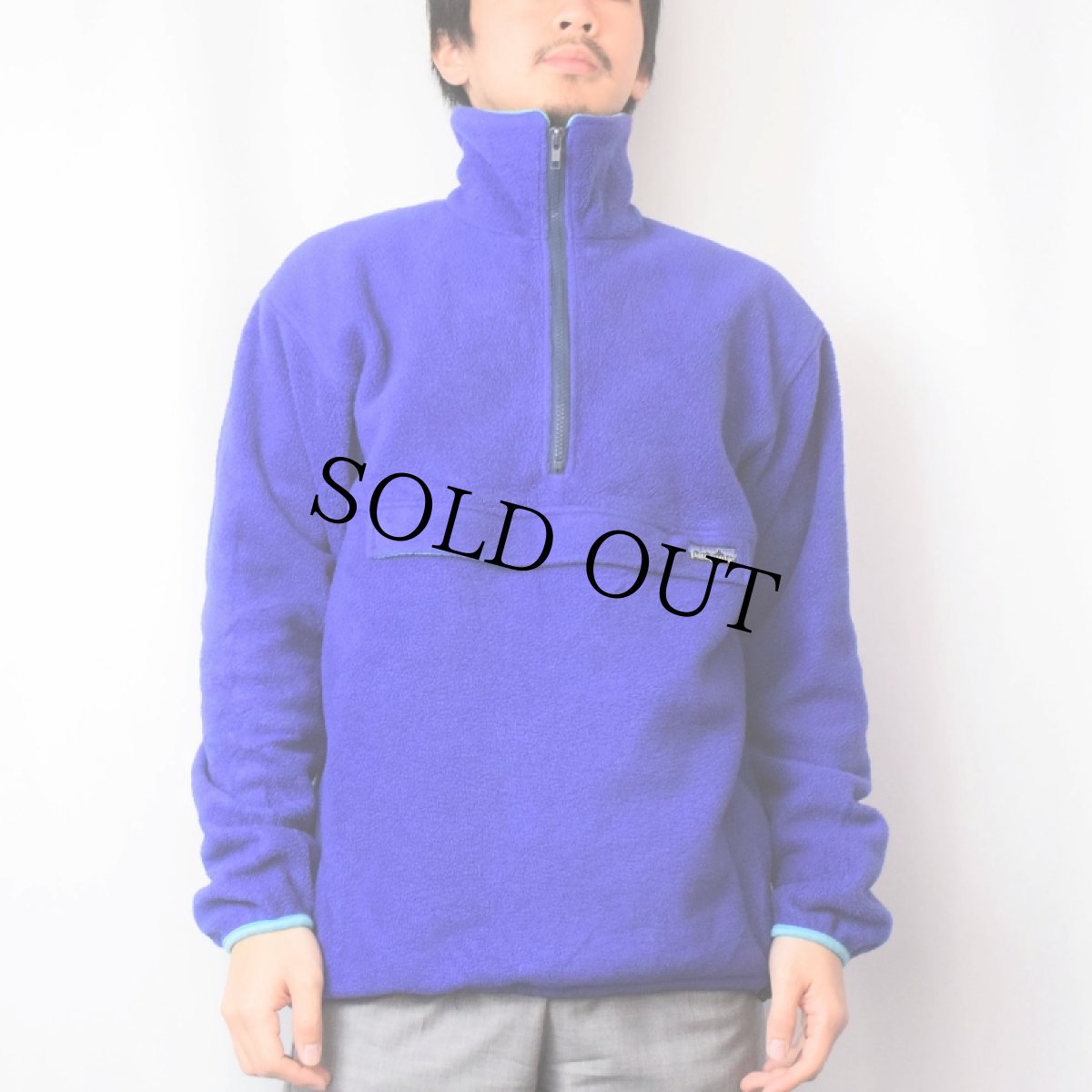 画像2: 80's Patagonia ハーフジップフリースプルオーバージャケット (2)