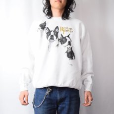 画像2: 90's USA製 "Boston Terrier" 犬イラストプリントTシャツ XL (2)